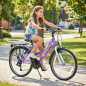 Preview: 26 Zoll Citybike mit StVZO Zubehör und 21 Gang Shimano Schaltung Lila