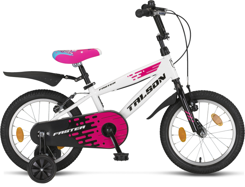 16 Zoll Citybike mit Stützrädern Weiß