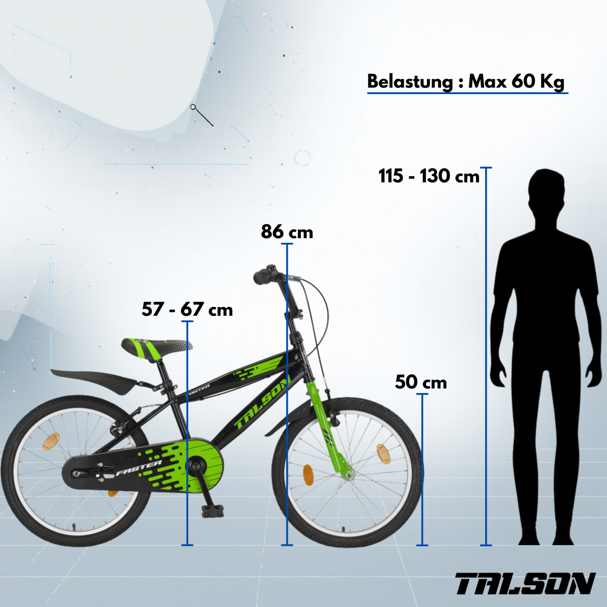 20 Zoll Citybike mit Zubehör Schwarz