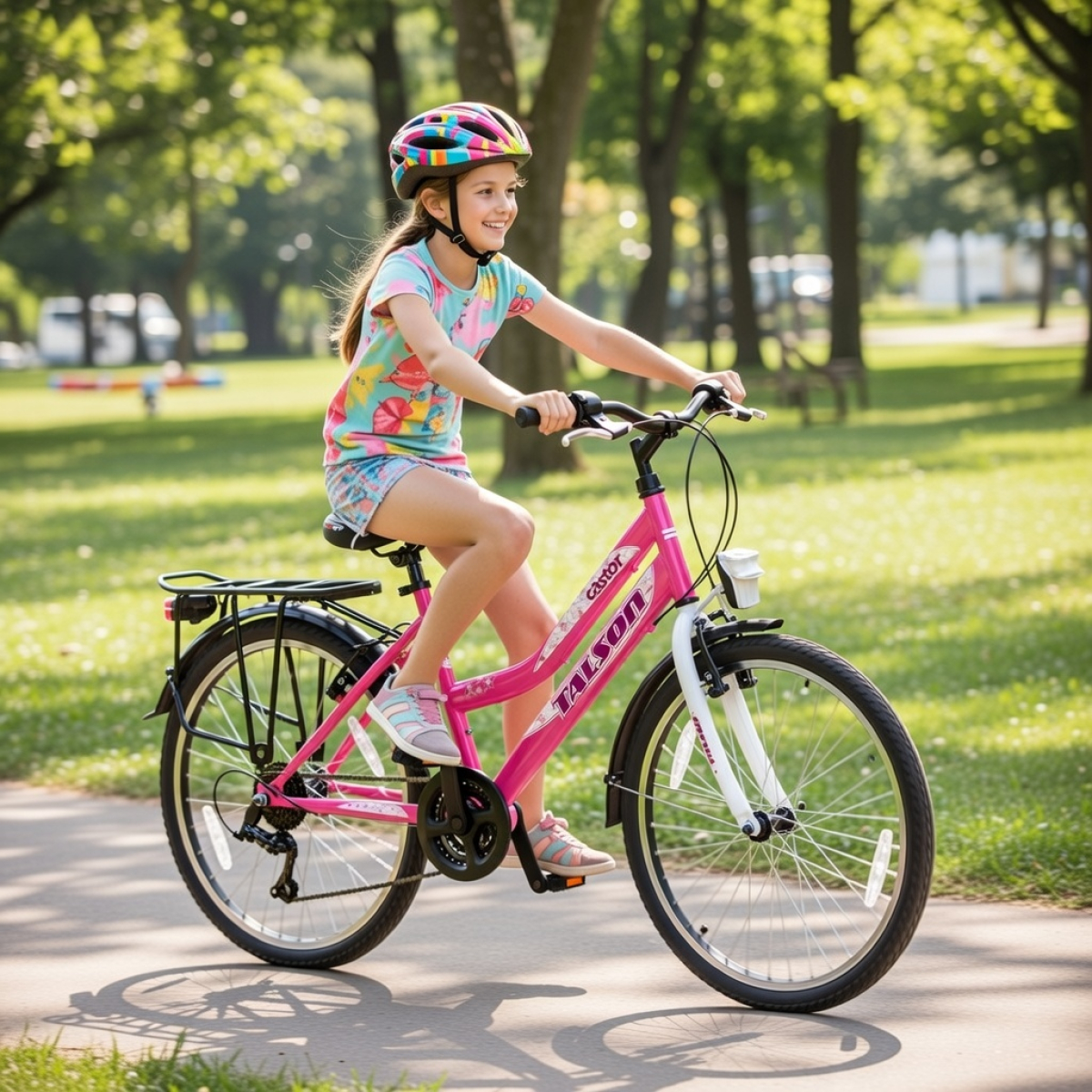 26 Zoll Citybike mit StVZO Zubehör und 21 Gang Shimano Schaltung Rosa