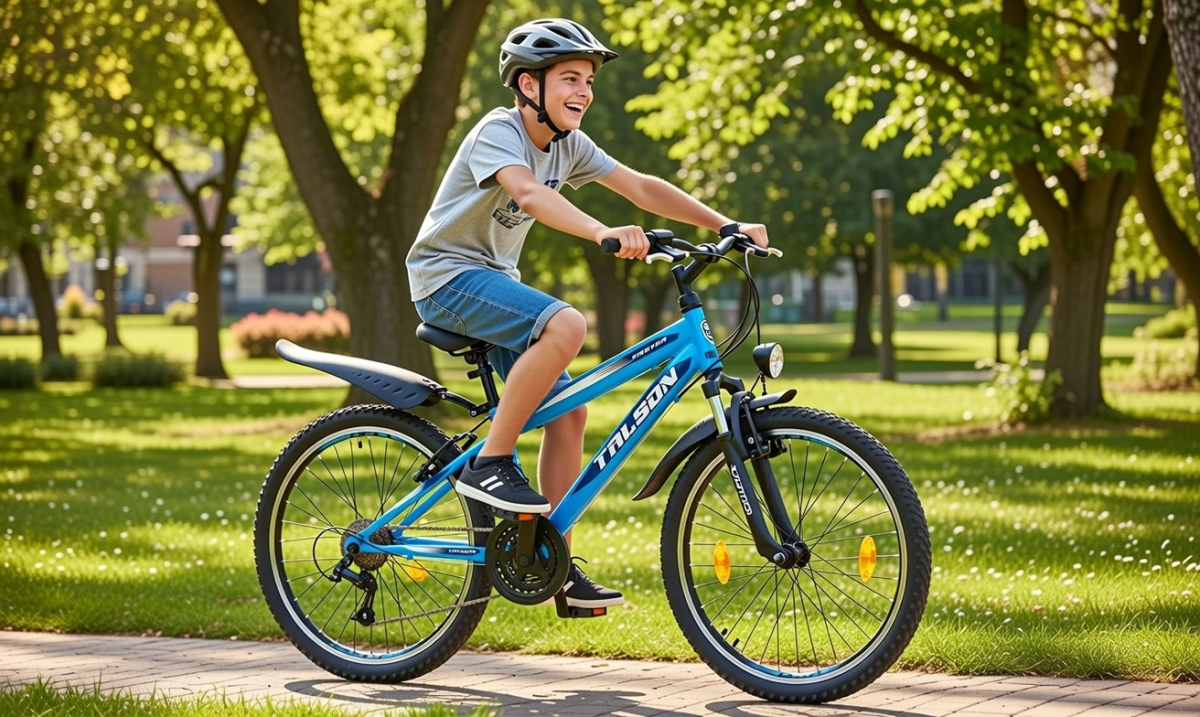 26 Zoll Mountainbike mit StVZO Zubehör und Shimano Kettenschaltung Blau