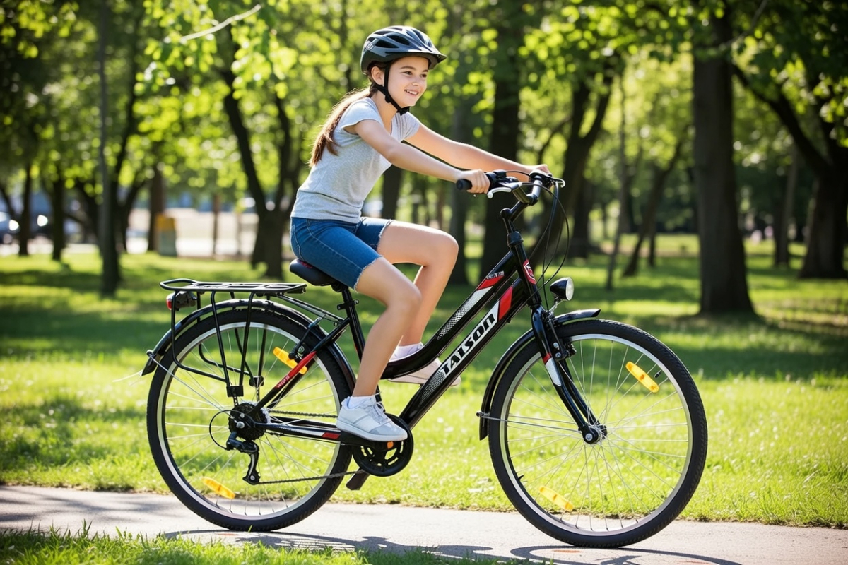 26 Zoll Citybike mit StVZO Zubehör und 21 Gang Shimano Schaltung Schwarz