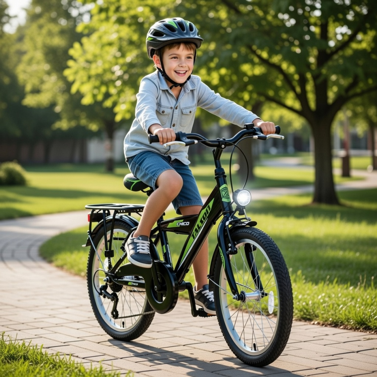 20 Zoll Citybike mit StVZO Zubehör und Shimano Kettenschaltung Schwarz