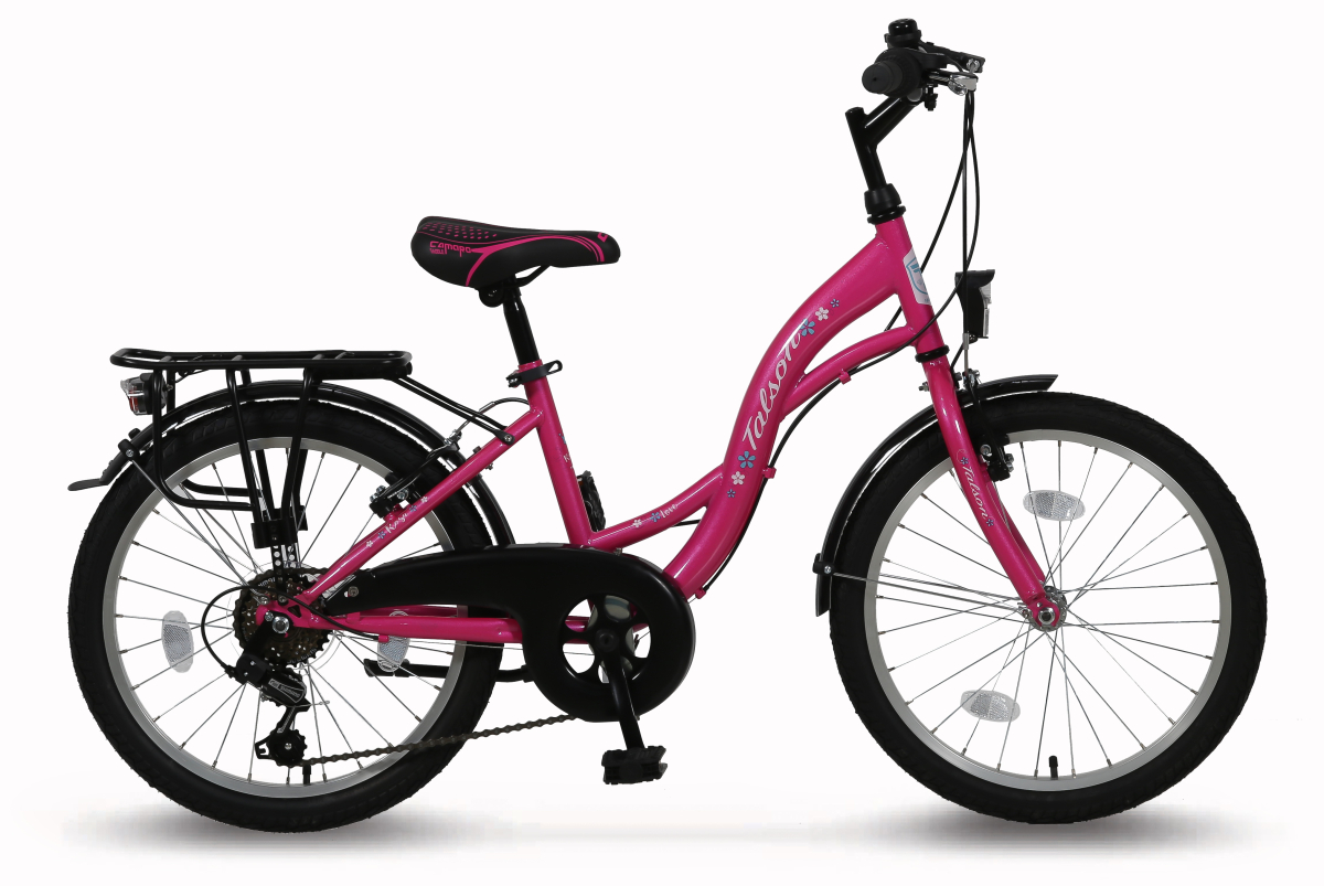 20 Zoll Citybike mit StVZO Zubehör und Shimano Kettenschaltung Rosa