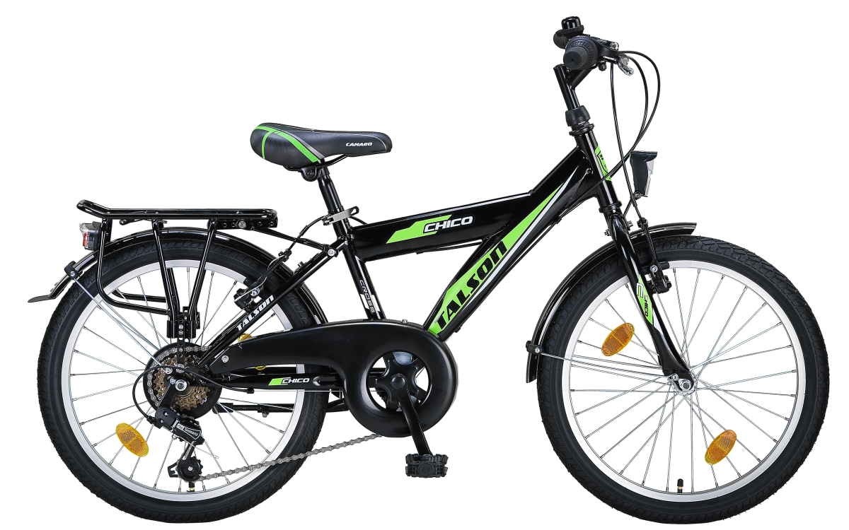 20 Zoll Citybike mit StVZO Zubehör und Shimano Kettenschaltung Schwarz